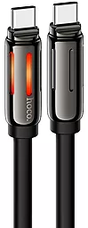 Кабель Hoco U136 USB Type-C - Type-C 60w 3a 1.2м PD cable Black - фото Кабель Hoco U136 USB Type-C - Type-C 60w 3a 1.2м PD cable Black