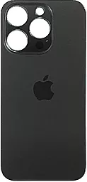 Задняя крышка корпуса Apple iPhone 15 Pro (small hole) Black Titanium - фото Задняя крышка корпуса Apple iPhone 15 Pro (small hole) Black Titanium