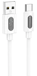 Кабель Borofone BX114 Structure USB-A - Type-C 15w 3a 1м cable White - фото Кабель Borofone BX114 Structure USB-A - Type-C 15w 3a 1м cable White