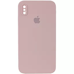 {"ru": "Чехол", "uk": "Чохол"} Silicone Case Full Camera Square для Apple iPhone XS Max  Pink Sand