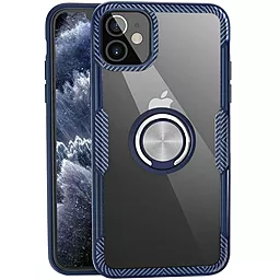 Чехол Deen CrystalRing Apple iPhone 12 Mini Clear/Dark Blue