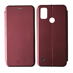 Чехол-книжка Level для ZTE Blade A51 2021 Marsala