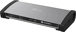 Мультипортовий Type-C хаб J5create 11-in-1 USB 3.2 gray (JTD562-EN) - фото Мультипортовий Type-C хаб J5create 11-in-1 USB 3.2 gray (JTD562-EN)