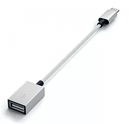 OTG-переходник Satechi Type-C to Type-A Cabled Adapter Silver (ST-TCCAS) - миниатюра 4