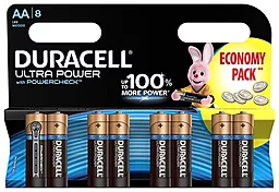 Батарейка Duracell AA (LR6) Ultra Power MX1500 8шт