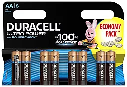 Батарейка Duracell AA (LR6) Ultra Power MX1500 8шт - фото Батарейка Duracell AA (LR6) Ultra Power MX1500 8шт