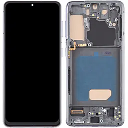 Дисплей Samsung Galaxy S21 G991 з тачскріном і рамкою, (TFT, без функції відбитка пальця), Phantom Gray - фото Дисплей Samsung Galaxy S21 G991 з тачскріном і рамкою, (TFT, без функції відбитка пальця), Phantom Gray