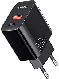 Сетевое зарядное устройство McDodo 33W PD/QC USB-C/USB-A black (CH-0921) - фото Сетевое зарядное устройство McDodo 33W PD/QC USB-C/USB-A black (CH-0921)