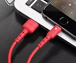 Кабель Hoco X30 Star Charging USB-A - Lightning 10w 1.2м cable Red - мініатюра 4 Кабель Hoco X30 Star Charging USB-A - Lightning 10w 1.2м cable Red - мініатюра 4