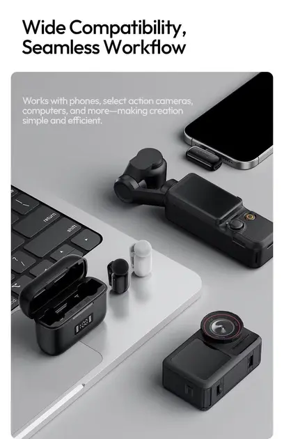 Петличний мікрофон Ulanzi A200 Mini Mic - фото 8