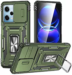 Чохол Epik Camshield Army Ring для Xiaomi Redmi 12 Army Green