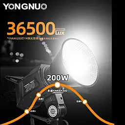 Лампа Yongnuo LED YNRAY200 200W  - миниатюра 7