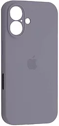 {"ru": "Чехол", "uk": "Чохол"} Silicone Case Full Camera для Apple iPhone 16 Lavander Grey
