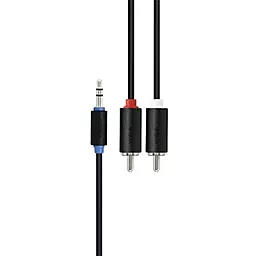 Аудіо кабель Prolink Aux mini Jack 3.5 mm - 2хRCA M/M Cable 1.5 м black (PB103-0150) - мініатюра 3