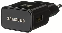 Мережевий зарядний пристрій з швидкою зарядкою Samsung Adaptive Fast Charger QC 2.0 без кабеля Black (EP-TA200) - мініатюра 2