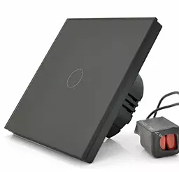 Сенсорний одноканальний вимикач з WiFi керуванням Black