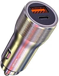 Автомобильное зарядное устройство с быстрой зарядкой WK 20w USB-C/USB-A ports car charger silver (WP-30) - фото Автомобильное зарядное устройство с быстрой зарядкой WK 20w USB-C/USB-A ports car charger silver (WP-30)