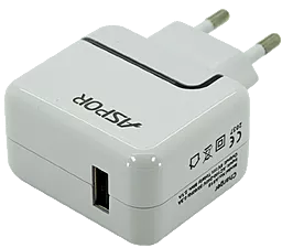 Сетевое зарядное устройство Aspor Portable Home Charger (2.1A) White (A818) - миниатюра 2