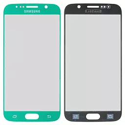 Корпусное стекло дисплея Samsung Galaxy S6 G920F Light Blue - фото Корпусное стекло дисплея Samsung Galaxy S6 G920F Light Blue