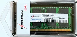 Оперативна пам'ять для ноутбука Exceleram SoDIMM DDR3 8GB 1333 MHz (E30804S) - мініатюра 2