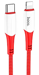 Кабель Hoco X70 Ferry USB Type-C - Lightning 20w 3a 1м PD сable Red - фото Кабель Hoco X70 Ferry USB Type-C - Lightning 20w 3a 1м PD сable Red