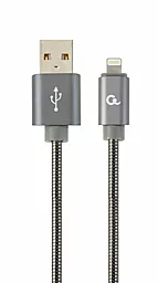 USB Кабель Cablexpert Premium 2.1a Lightning Cable Grey (CC-USB2S-AMLM-1M-BG)