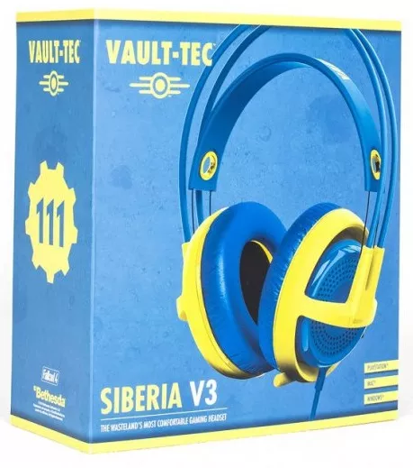 Наушники Steelseries Siberia v3 Fallout 4 Edition Blue/Yellow - фото 3