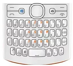 Клавіатура Nokia 205 Asha White