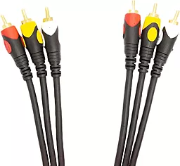 Видеокабель 3RCA - 3RCA 1.5m black (CA911714) PowerPlant - фото Видеокабель 3RCA - 3RCA 1.5m black (CA911714) PowerPlant