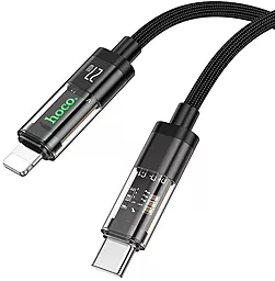Кабель Hoco U116 USB Type-C - Lightning 27w 3a 1.2м PD сable Black - миниатюра 3 Кабель Hoco U116 USB Type-C - Lightning 27w 3a 1.2м PD сable Black - миниатюра 3