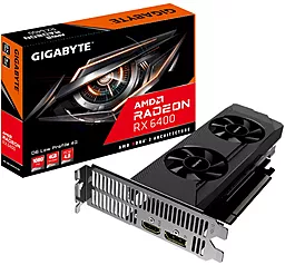 Видеокарта Gigabyte Radeon RX 6400 D6 Low Profile 4G (GV-R64D6-4GL)