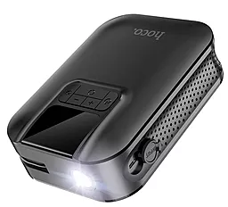 Авто насос HOCO S53 Breeze portable Smart Air Pump Black - миниатюра 3