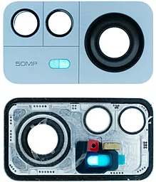 Скло камери Xiaomi 12 Pro з рамкою Original Blue