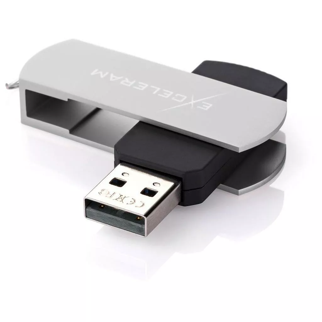 Флешка Exceleram 32GB P2 Series USB 2.0 (EXP2U2SIB32) Silver - фото 1