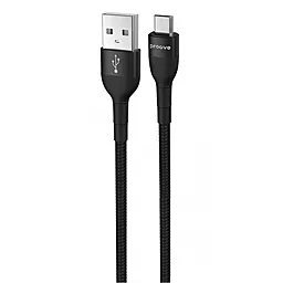 Кабель Proove Weft USB-A - micro USB 12w 2.4a 1м cable Black (CCWF20001301) - фото Кабель Proove Weft USB-A - micro USB 12w 2.4a 1м cable Black (CCWF20001301)