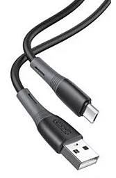 Кабель XO NB225 Silicone Two-Color USB-A - micro USB 12w 2.4a 1м cable Black - фото Кабель XO NB225 Silicone Two-Color USB-A - micro USB 12w 2.4a 1м cable Black