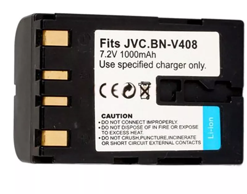 Аккумулятор для видеокамеры JVC BN-V408 (1000 mAh) - фото 1