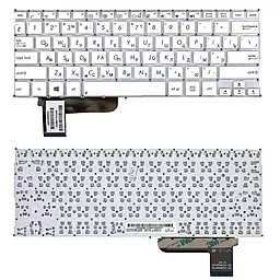 Клавиатура для ноутбука Asus VivoBook X201E S201 S201E X201 без рамки белая