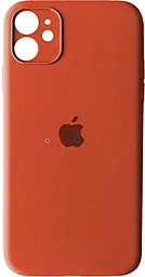 Чехол Silicone Case Full Camera для Apple IPhone 12  Kumquat