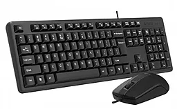 Комплект (клавиатура+мышка) A4Tech KK-3330S  Black - миниатюра 2