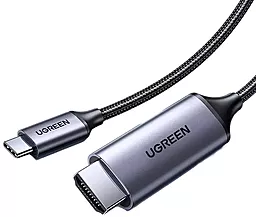 Видеокабель Ugreen MM142 USB Type-C - HDMI v2.0 4k 60hz 1.5m black/gray (50570) - миниатюра 2