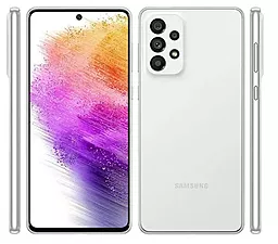 Смартфон Samsung Galaxy A73 5G 8/256Gb White (SM-A736BZWHSEK) - миниатюра 2