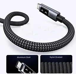 Кабель Ugreen USB Type-C - Type-C 100w 5a 1м PD cable Black (35501) - мініатюра 4 Кабель Ugreen USB Type-C - Type-C 100w 5a 1м PD cable Black (35501) - мініатюра 4