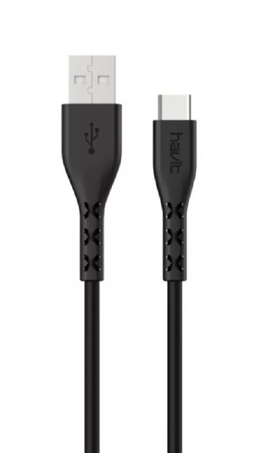 Кабель Havit HV-H68 USB-A - Type-C 10w 1.8м cable Black - фото 1