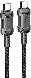 Кабель Hoco X94 Leader USB Type-C - Type-C 60w 3a 1м PD cable Black - фото Кабель Hoco X94 Leader USB Type-C - Type-C 60w 3a 1м PD cable Black