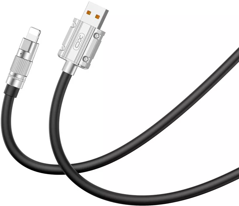 Кабель XO NB227 USB-A - Lightning 12w 6a 1.2м cable Black - фото 1