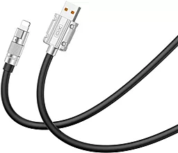 Кабель XO NB227 USB-A - Lightning 12w 6a 1.2м cable Black - фото Кабель XO NB227 USB-A - Lightning 12w 6a 1.2м cable Black