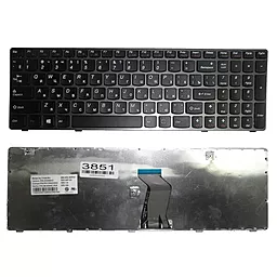 Клавіатура для ноутбуку Lenovo G580 G585 Z580 Z585 Frame чорна