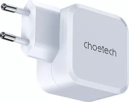Сетевое зарядное устройство Choetech 45w GaN/PPS PD USB-C home charger white (PD8007) - миниатюра 2