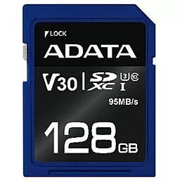 Карта пам'яті ADATA SDXC 128GB Premier Pro Class 10 UHS-I U3 V30 (ASDX128GUI3V30S-R) - фото Карта пам'яті ADATA SDXC 128GB Premier Pro Class 10 UHS-I U3 V30 (ASDX128GUI3V30S-R)
